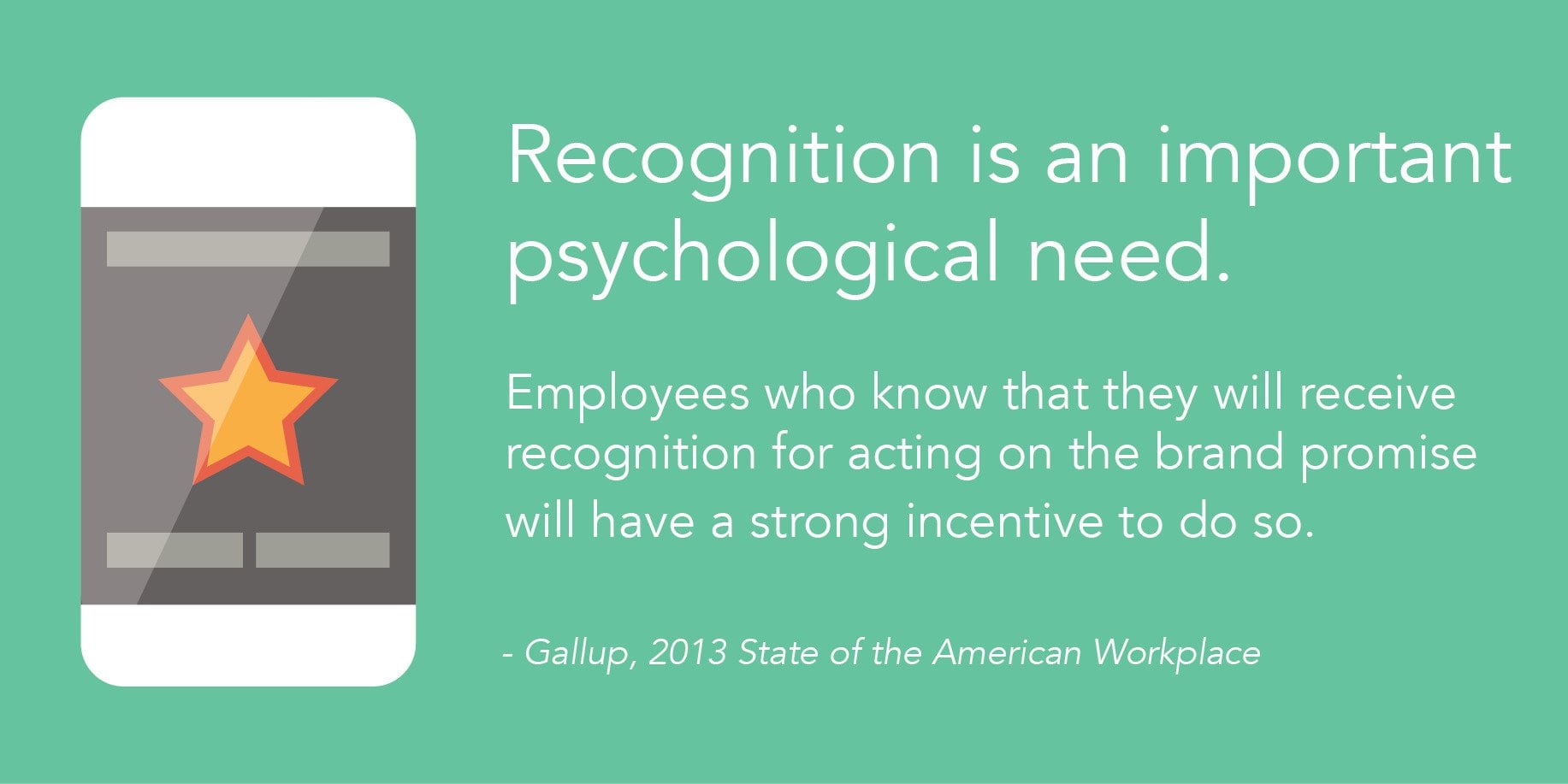 Gallup quote on employee rewards and recognition | Nudge