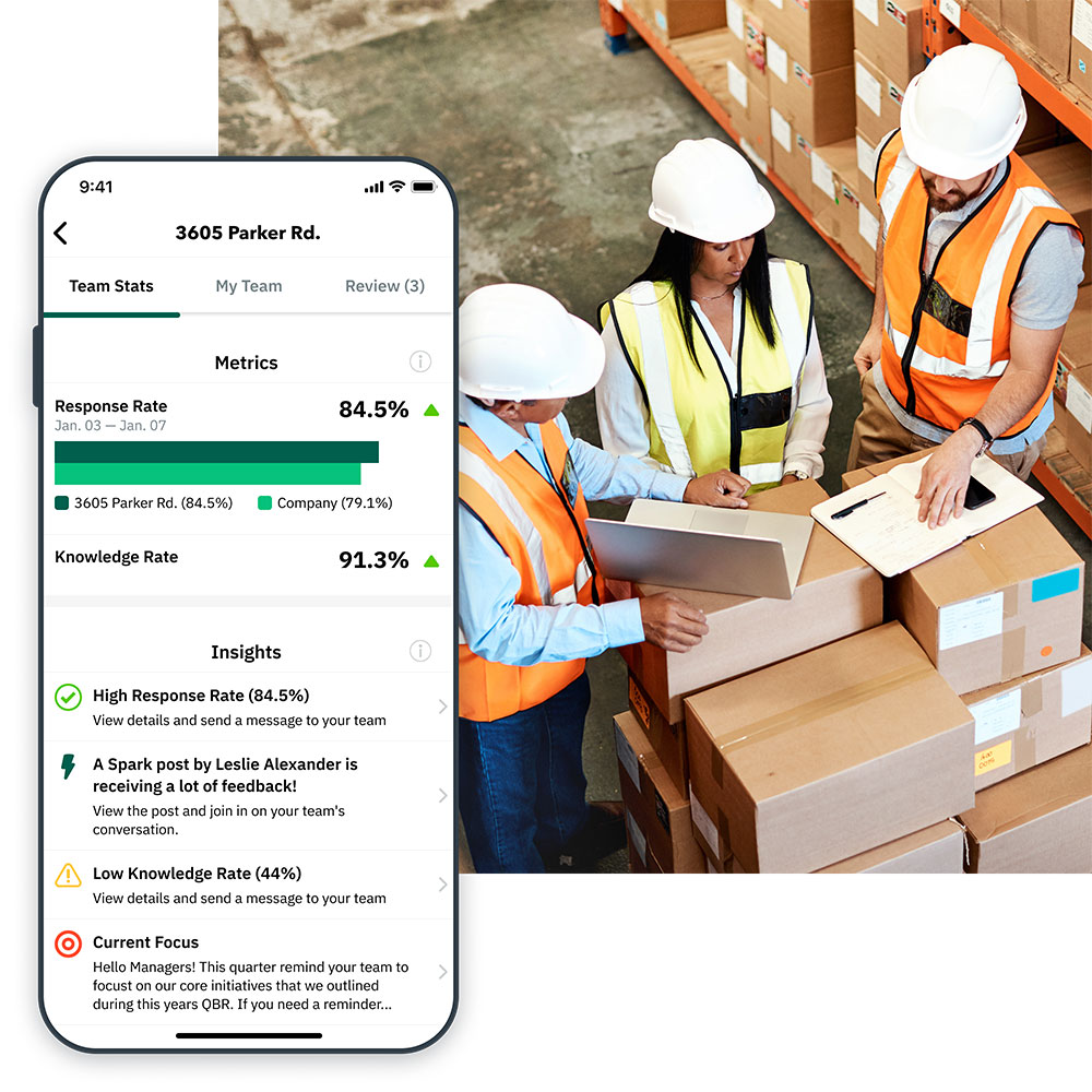 Manufacturing team working together Manufacturing team working together